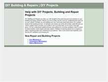 Tablet Screenshot of diybuildingandrepairs.com